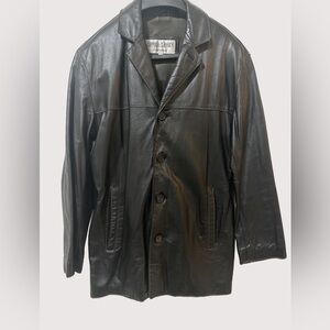 Men's Classic Black Leather Jacket